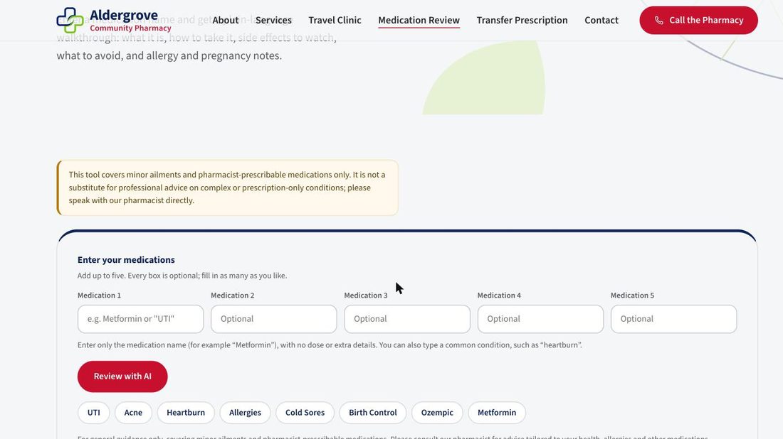 AI medication review