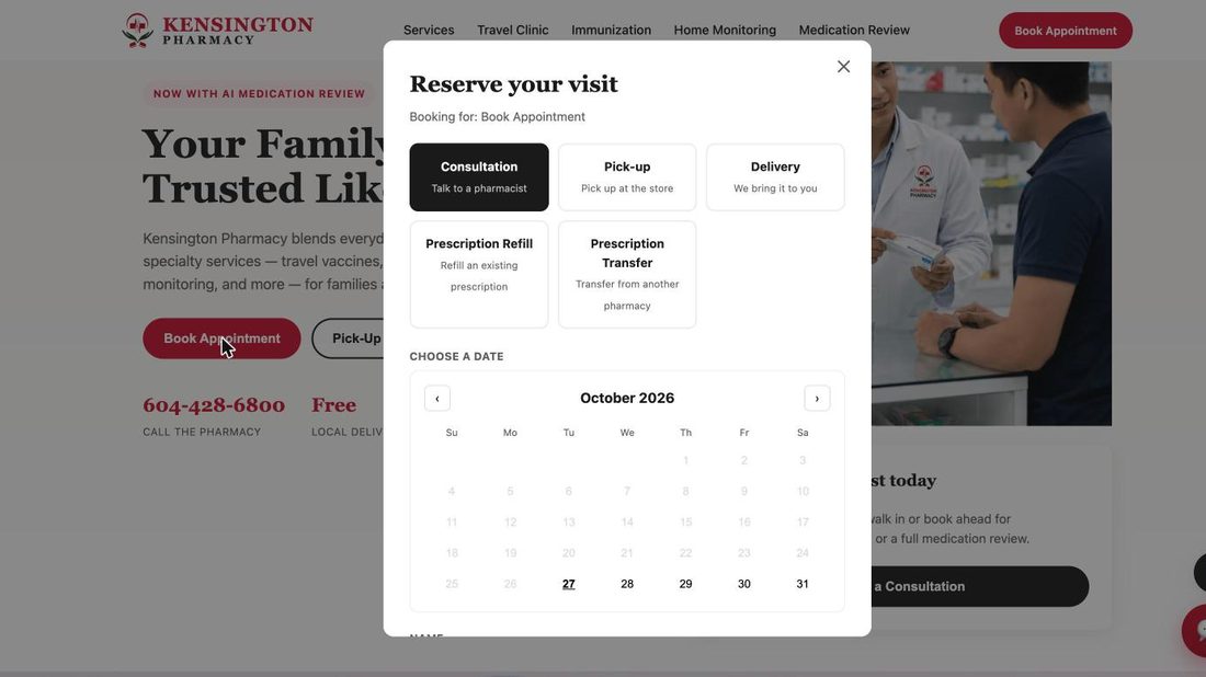 Reserve your visit